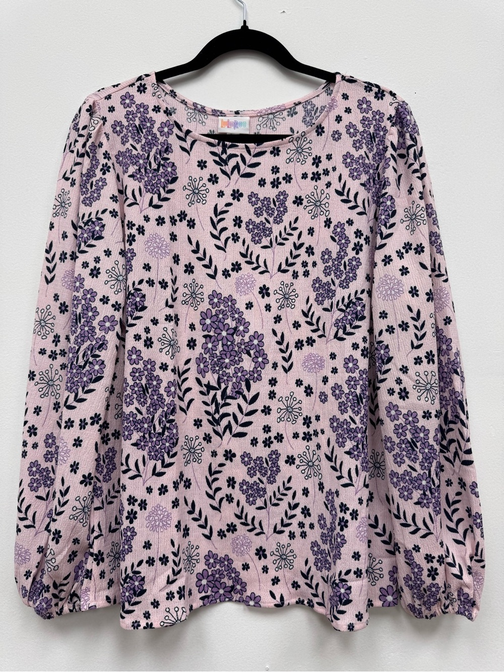 Women’s Pink Floral Long-Sleeve Top vivian